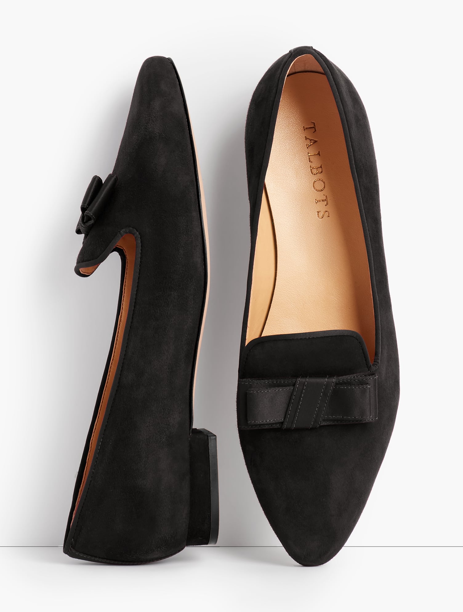 Chaussures Plates Talbots Edison Avec Détail Nœud - Taille 6 M - Neuves Avec Emballage - Noir