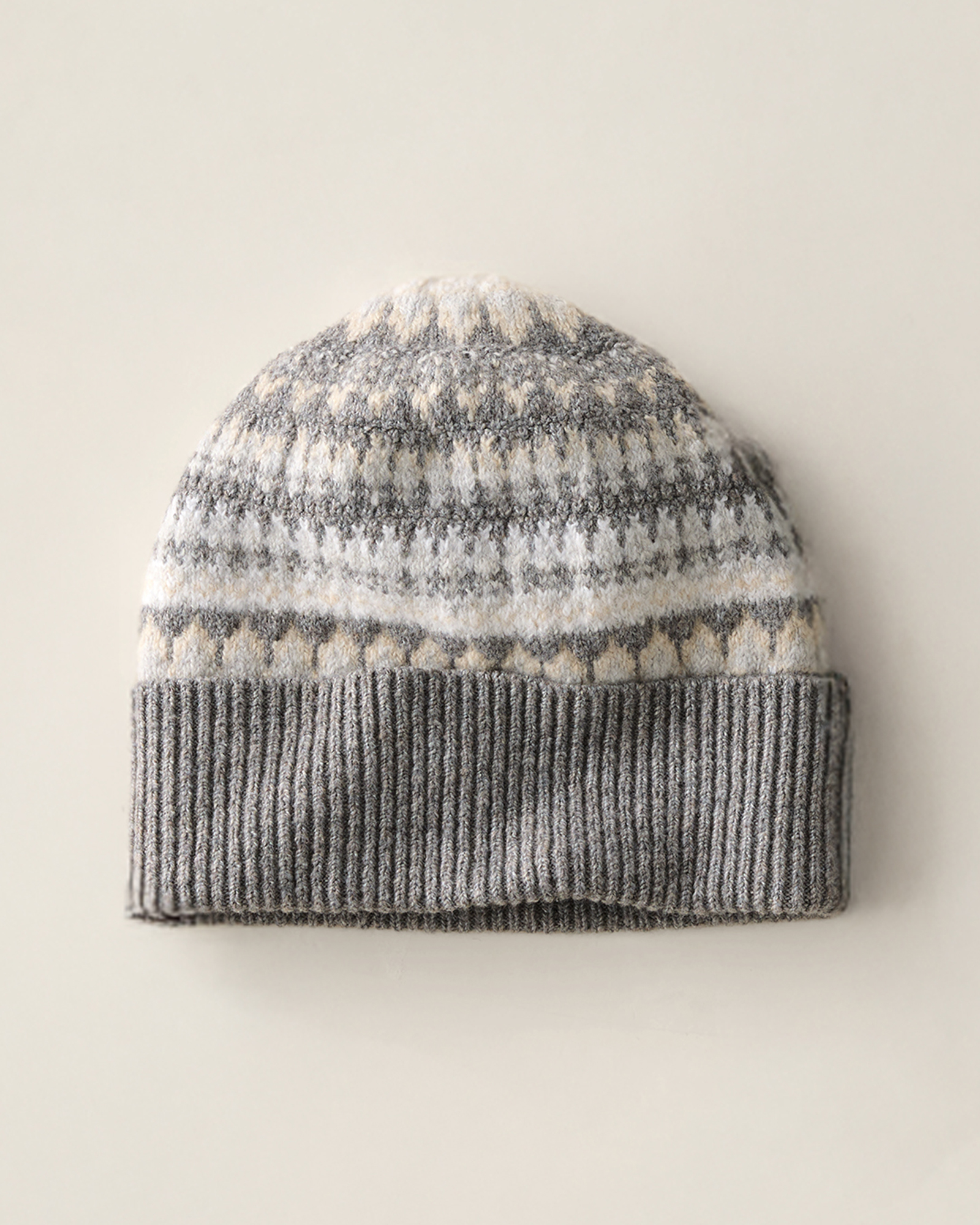 Organic Cotton Blend Nostalgic Fair Isle Beanie