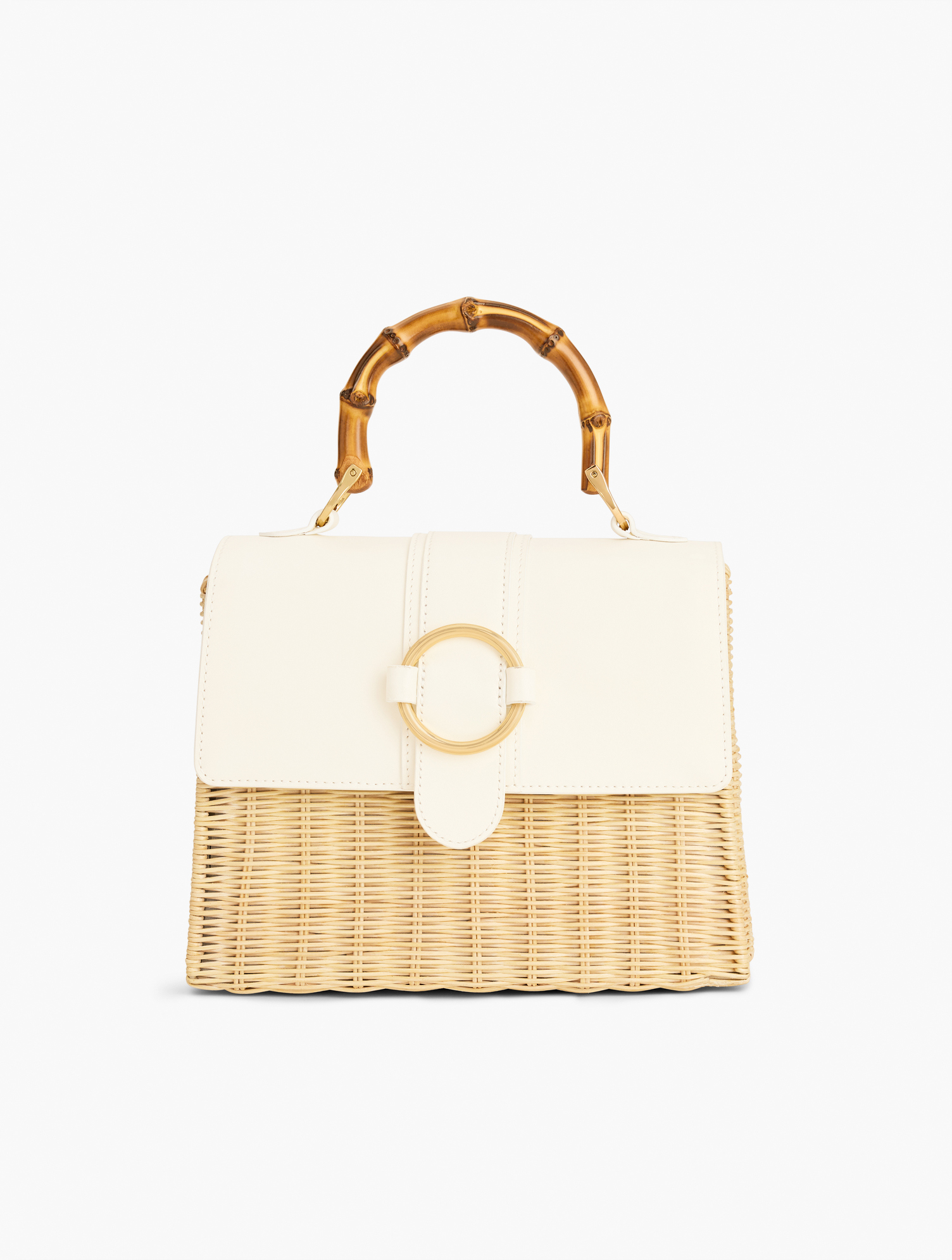 Bamboo Handle Wicker Bag | Talbots