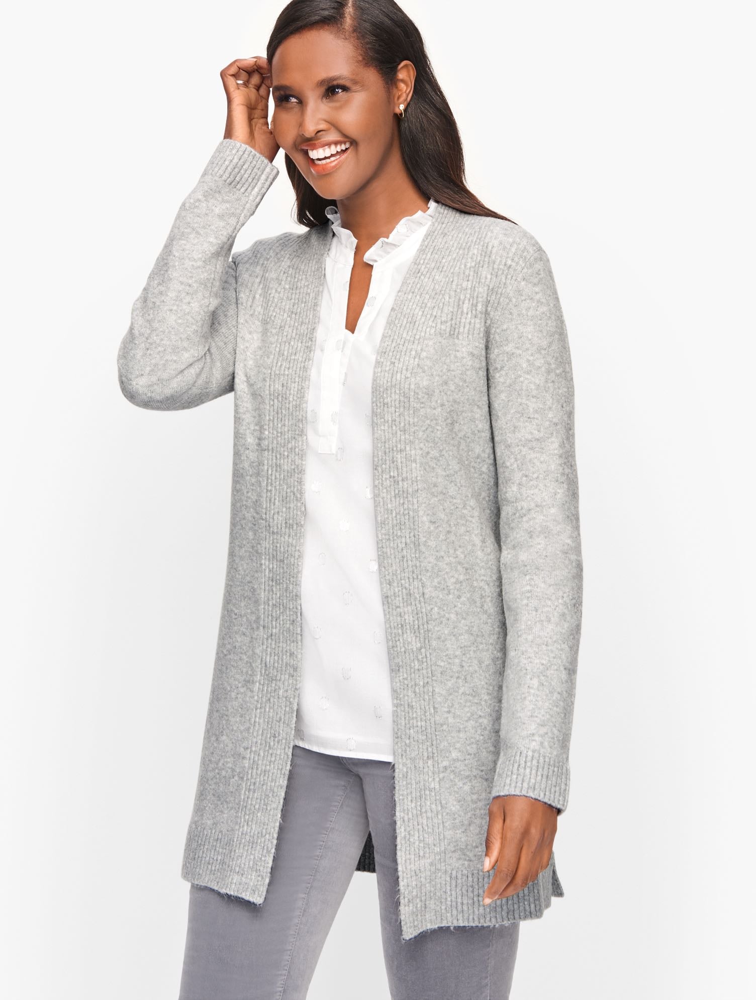 Open Front Cardigan - Solid | Talbots
