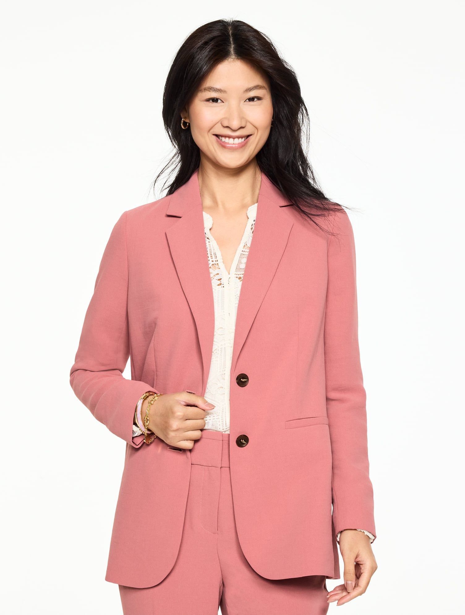 Polished Crepe Blazer | Talbots