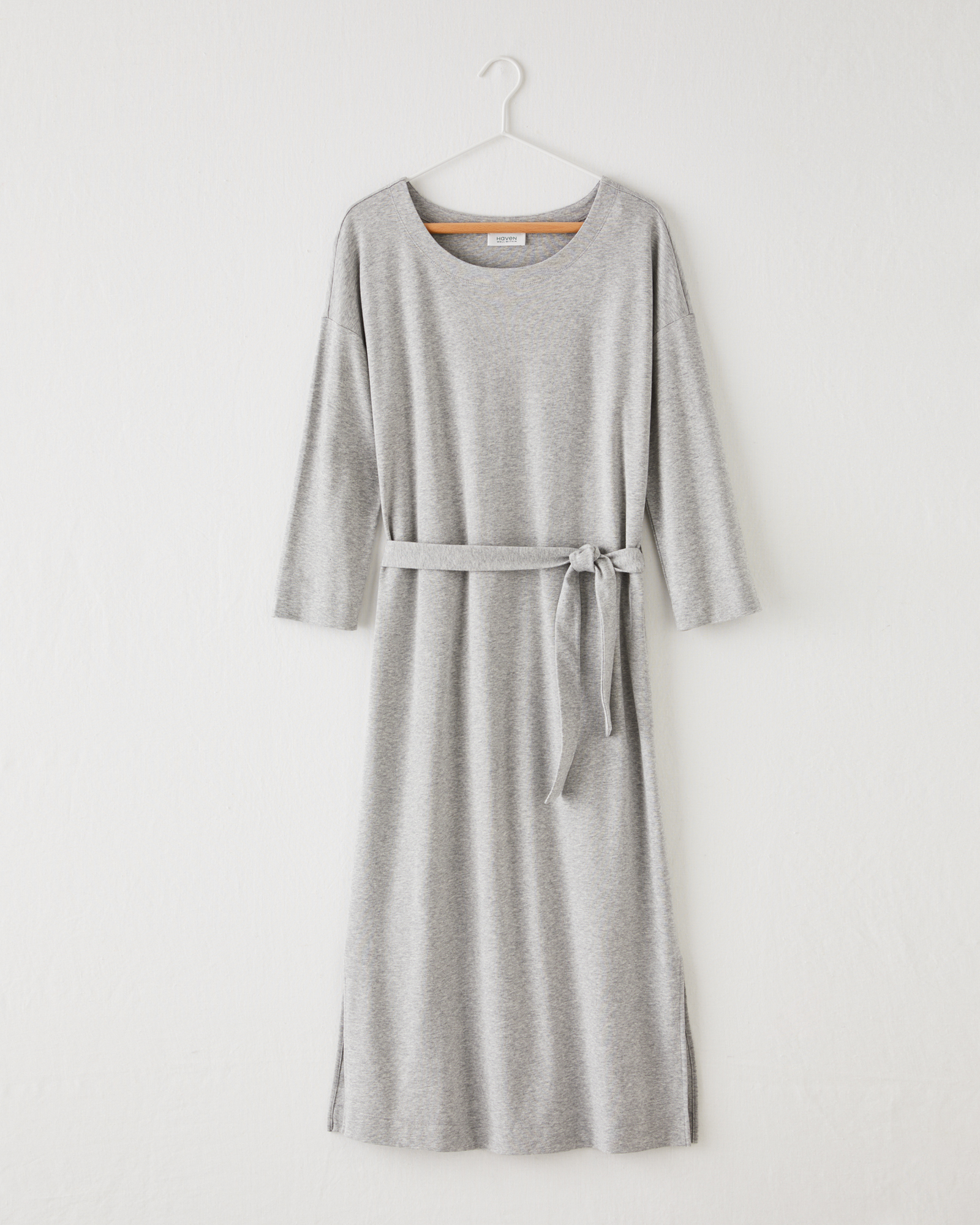 Talbots Organic Cotton Interlock Lounge Dress - Grey Sky Heather - Small  In Gray