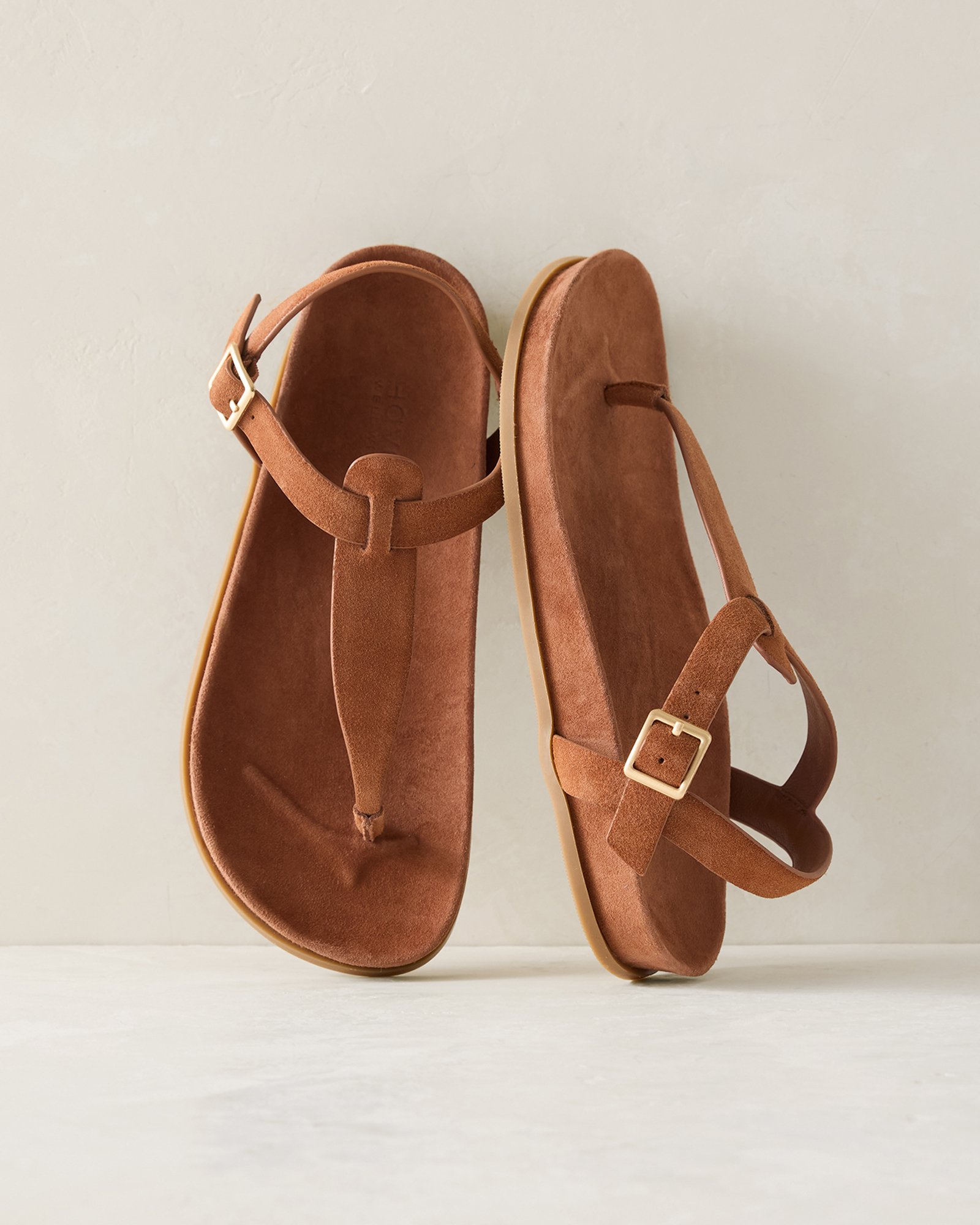 Suede Thong Sandals