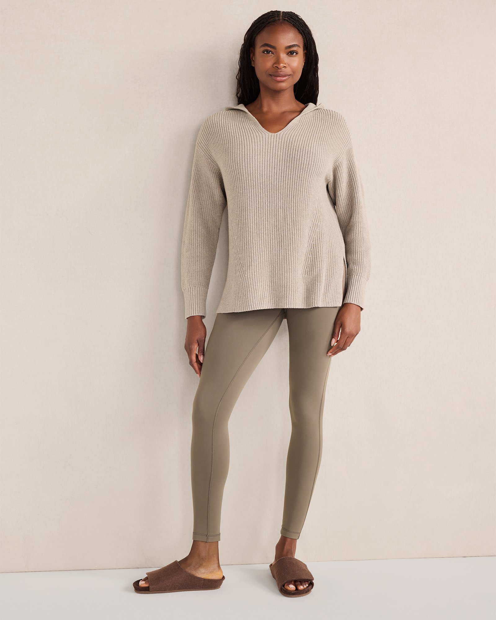 Organic Cotton Cashmere Shaker Stitch Hoodie