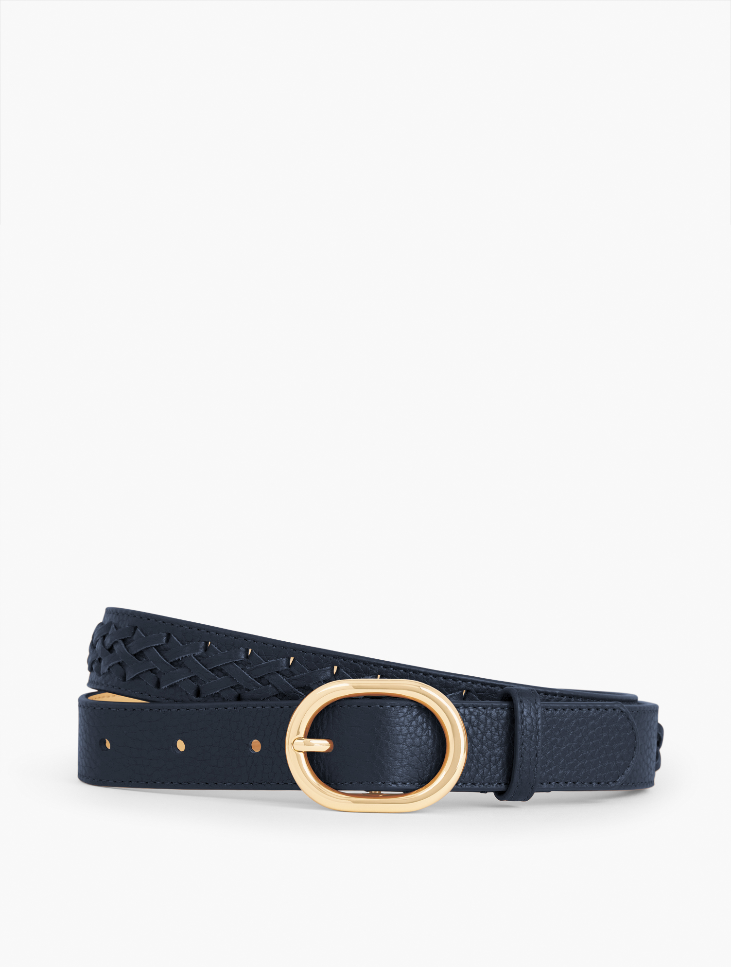 Talbots Genuine Leather Braided Belt size Small Braided Leather Belt | Talbots main image 4