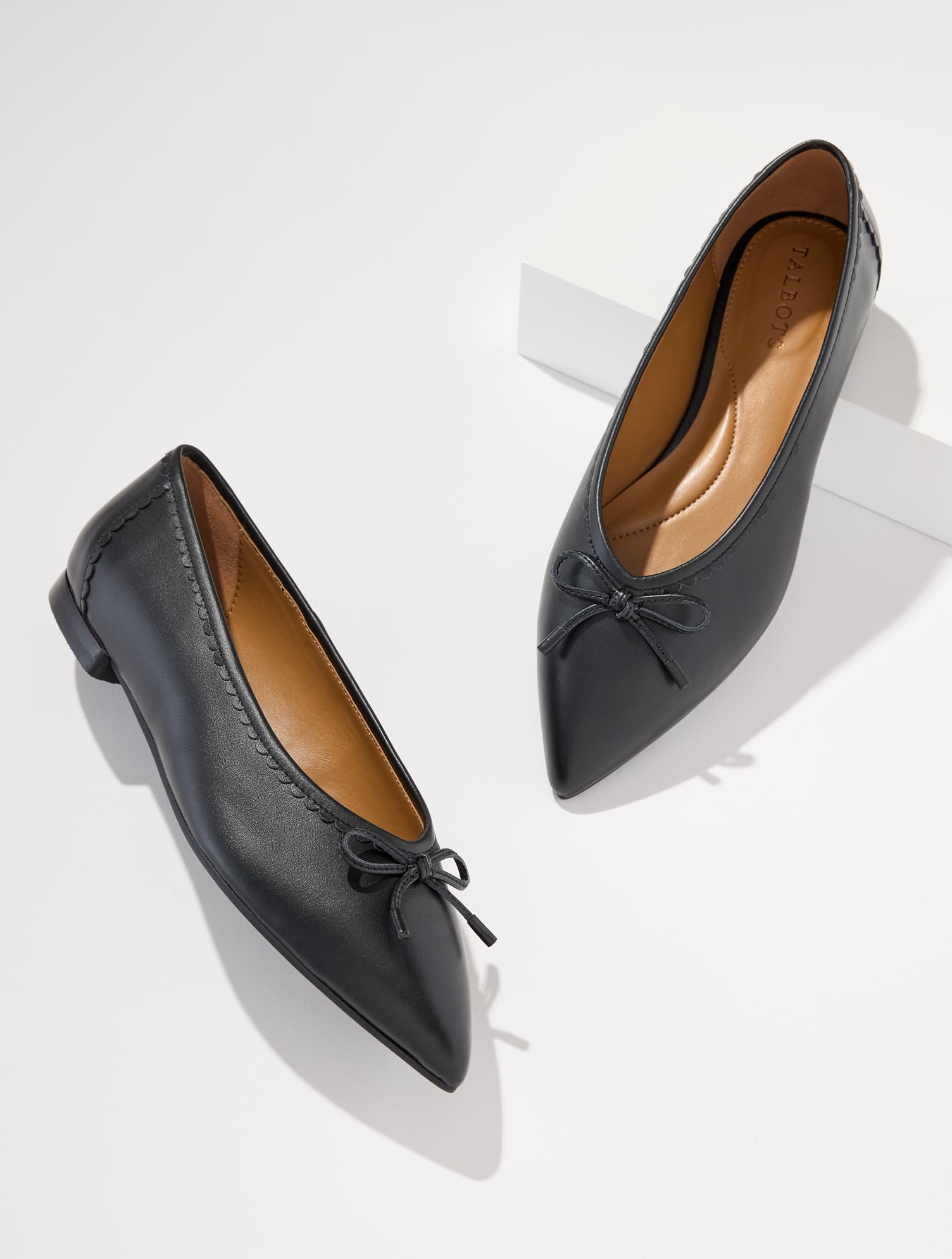 Payton Nappa Pointed Toe Ballet Flats