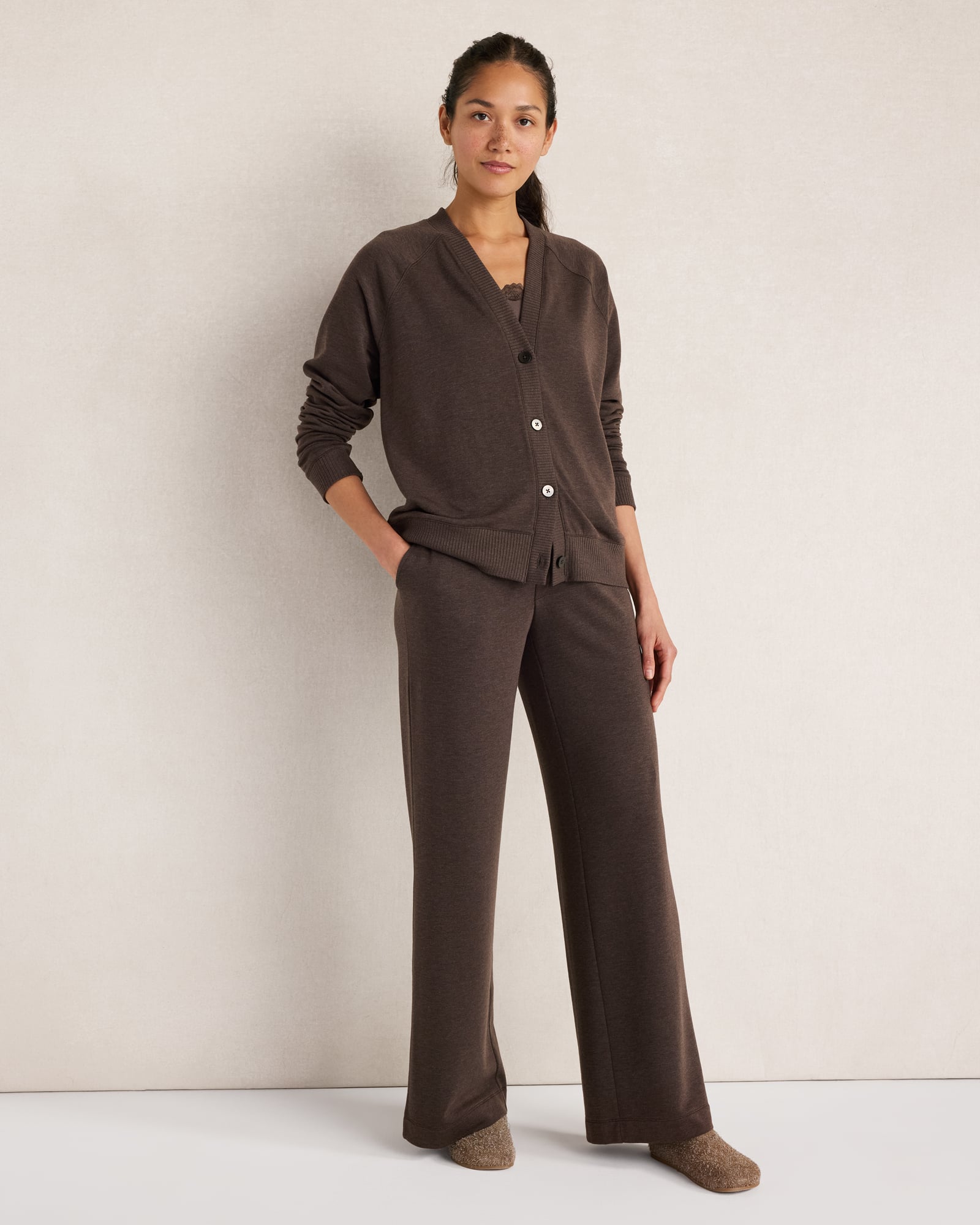 Fleece Wide Leg Pants