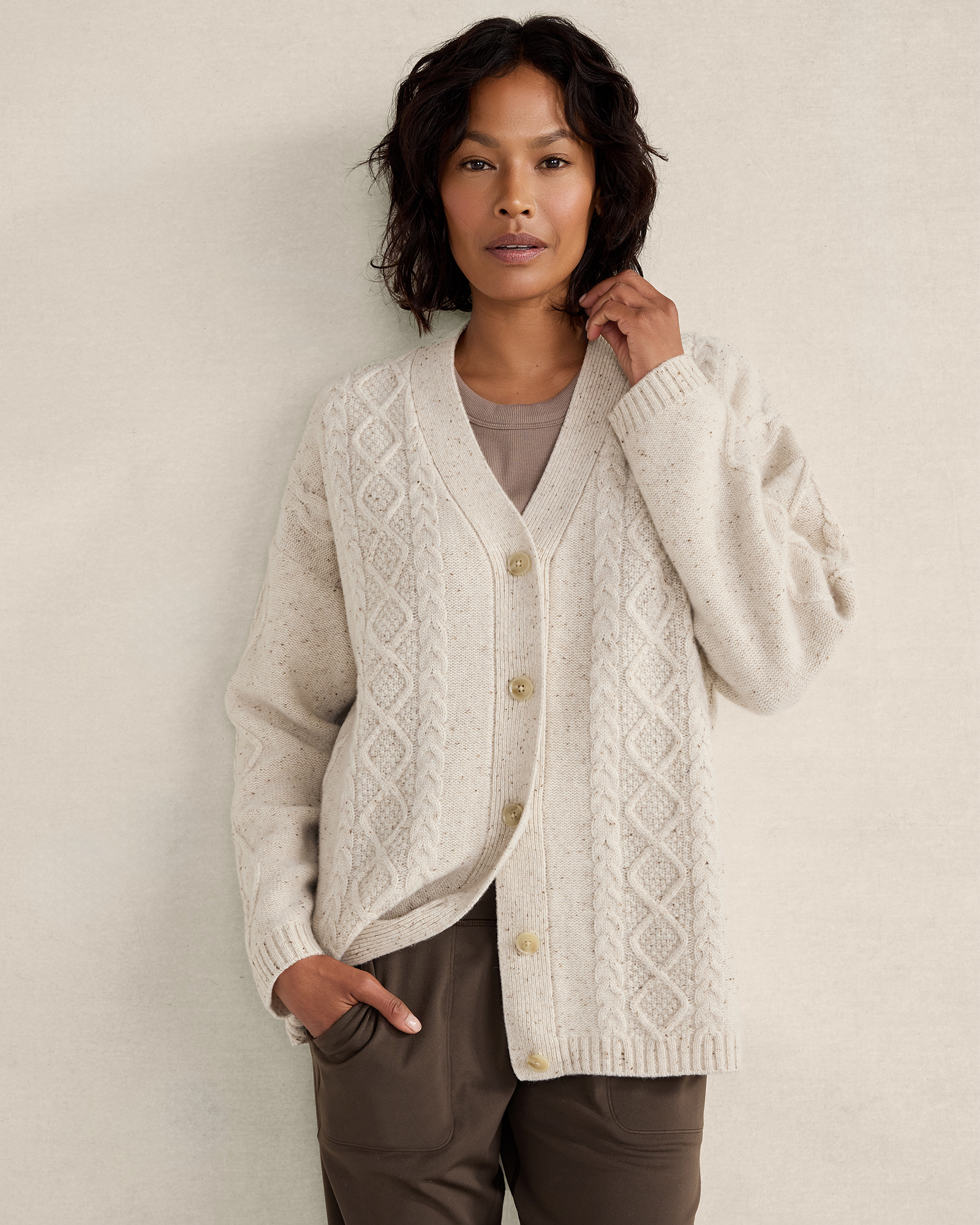Cashmere Cable Knit Cardigan | Haven Well Within