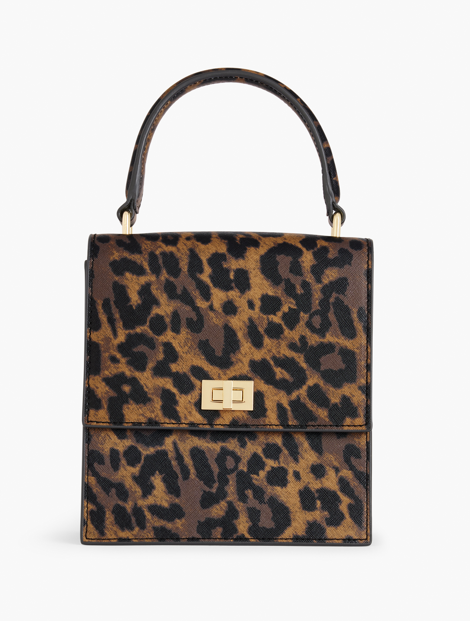 Crossbody Bag - Calf Hair Leopard - Medium Brown - 001 Talbots