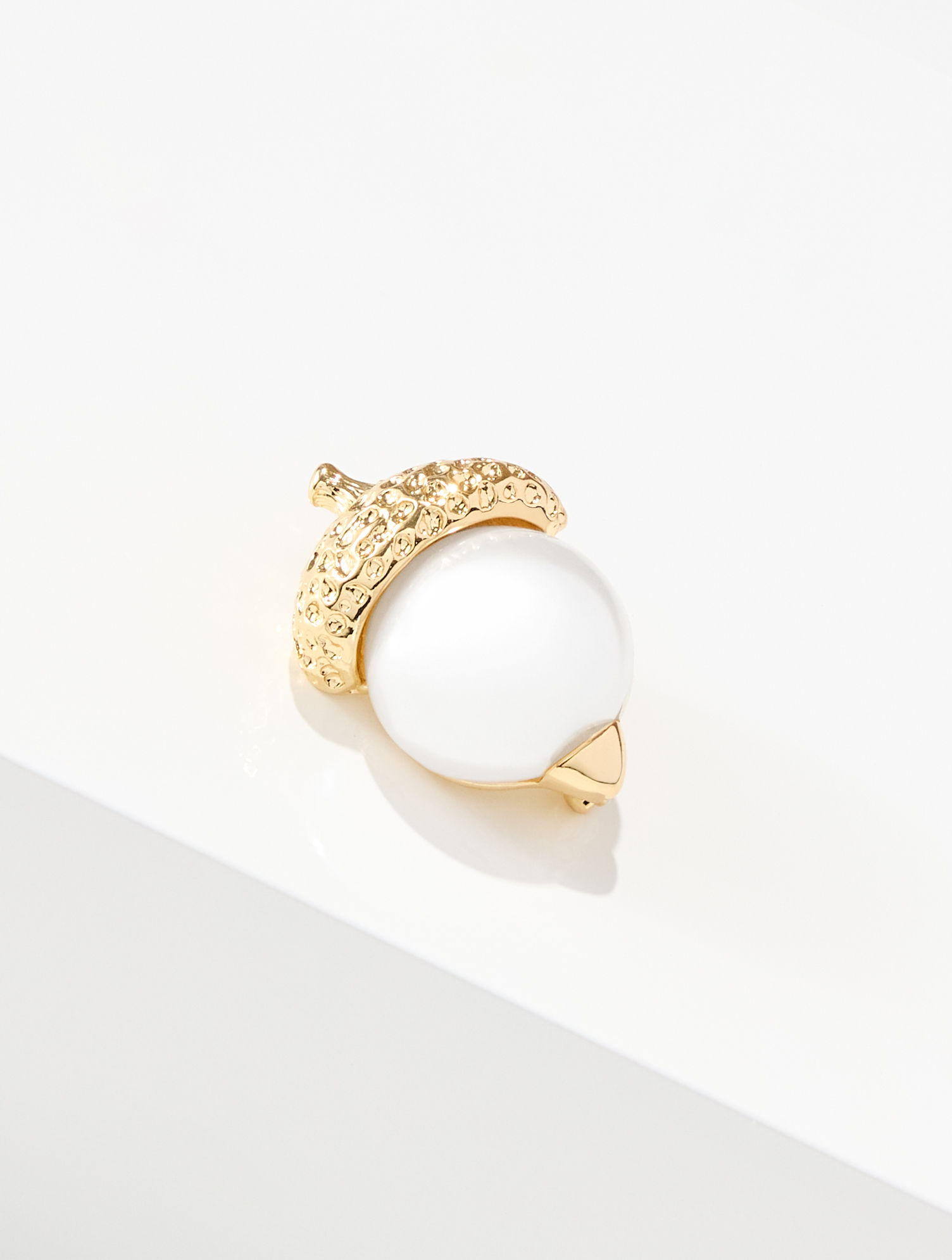 Pearl Acorn Brooch
