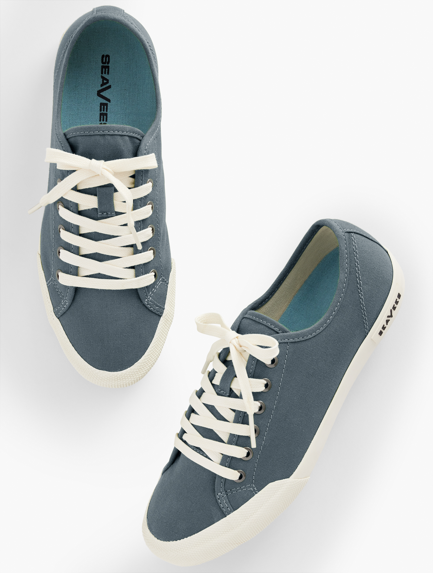 Talbots Â¢ Monterey Classic Canvas Sneakers - Slate Navy Blue - 7m