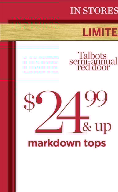 All markdown tops just $24.99 and up!