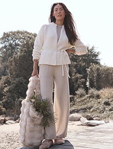 L’AUBE BLANC / Fringe tweed Jacke Fringe tweed Jacket – L'AUBE BLANC