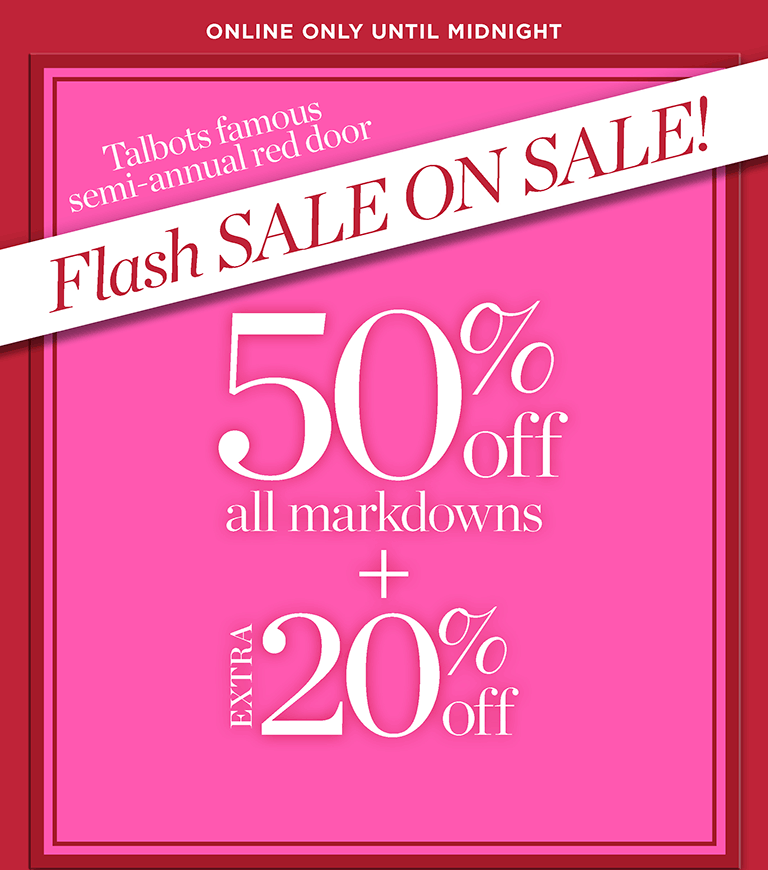 New arrivals FLASH SALE 50%off 2+ items or 25% off one* (regular price)